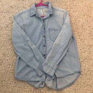 Light blue button down shirt